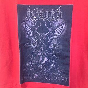 Gildan Mens Vintage 2012 Behemoth Phoenix Rising Band T-Shirt Sz. 2XL Red AN EXC